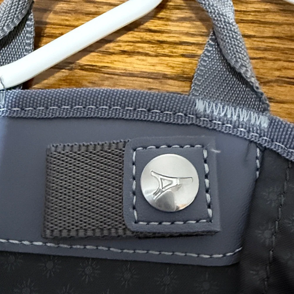 Blue and Gray Garment Bag